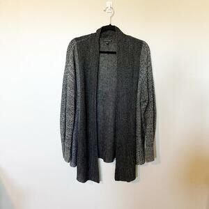 Eileen fisher linen knit gray open cardigan sweater women’s size X-Large‎